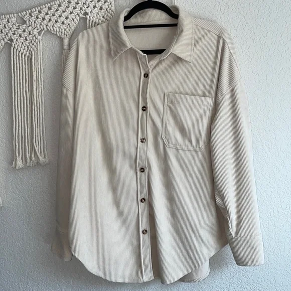 Corduroy Button Down Top - Picture 5 of 11